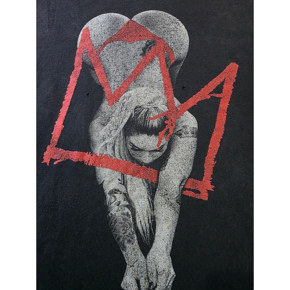 067 - Jean-Michel Basquiat Crown Art Tee XL 24x29 Faded Black Distressed Graphic